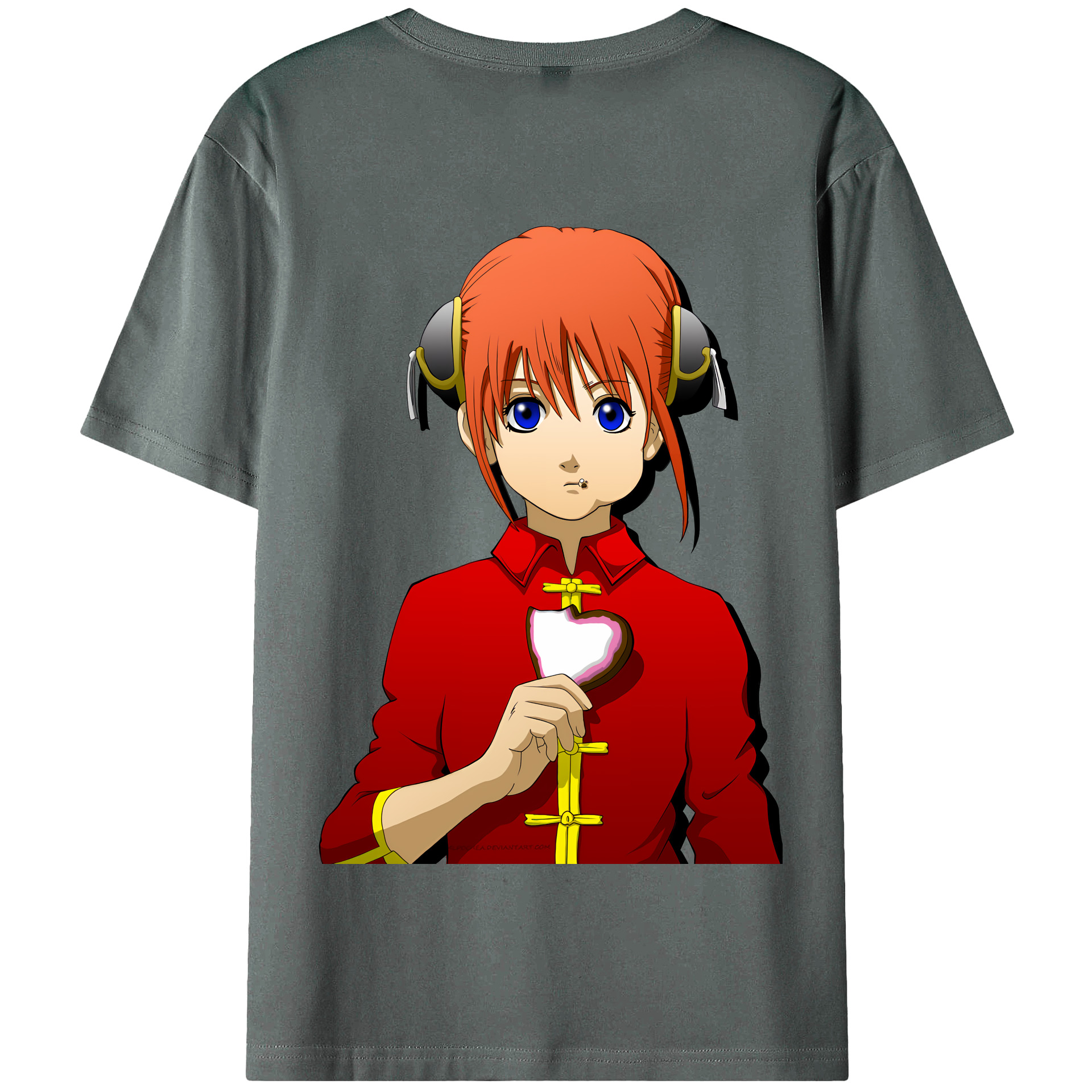 ぎんたま 坂田銀時（さかたぎんとき） 神楽 志村新八（しむら しんぱち） GINTAMA Sakata Gintoki Kagura Shimura Shinpachi 綿100％半袖Tシャツ（背面プリント）